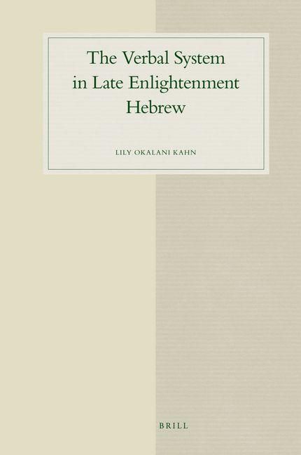 Produktbild: The Verbal System in Late Enlightenment Hebrew