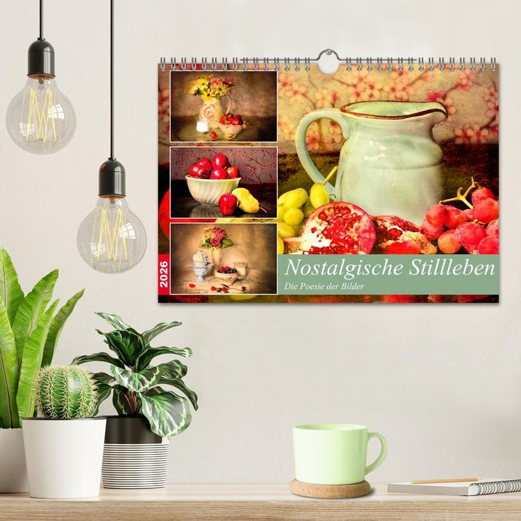 Produktbild: Nostalgische Stillleben. Die Poesie der Bilder (Wandkalender 2026 DIN A4 quer), CALVENDO Monatskalender