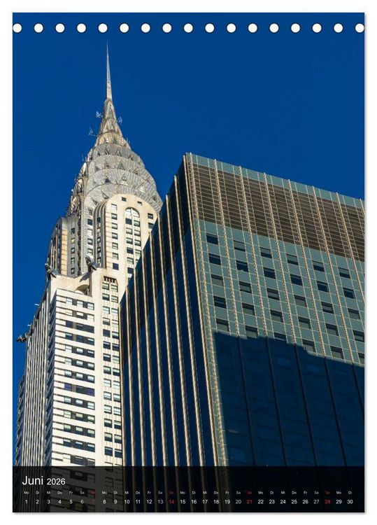 Produktbild: New York Wolkenkratzer (Tischkalender 2026 DIN A5 hoch), CALVENDO Monatskalender