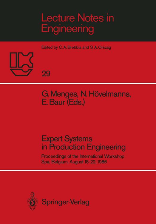 Produktbild: Expert Systems in Production Engineering
