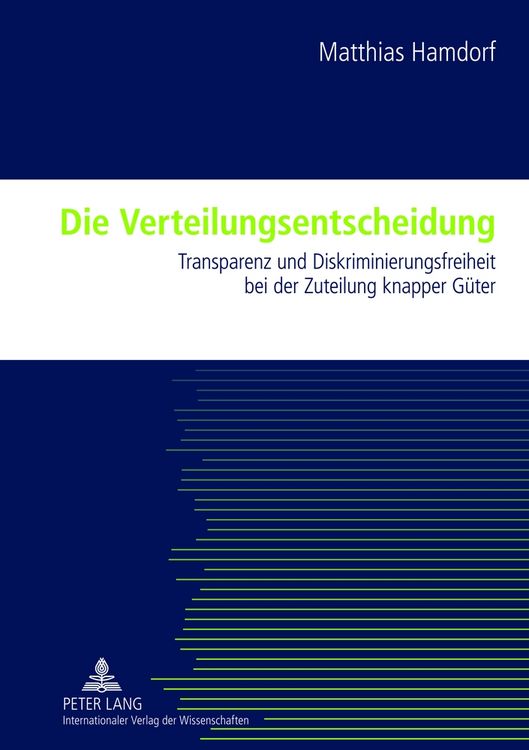 Produktbild: Die Verteilungsentscheidung