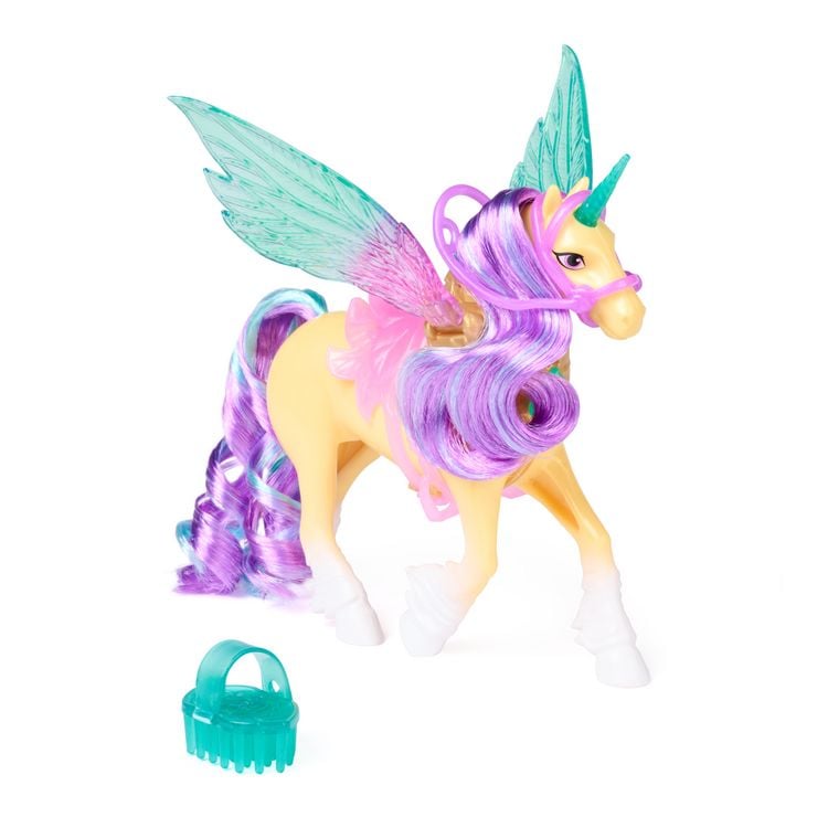Produktbild: Unicorn Academy - Wing Magic Ava & Leaf Spielset, Einhorn-und-Puppe-Set mit Fl&uuml;geln, Alicorn mit Reiterin & Zubeh&ouml;r, ab 4 J.