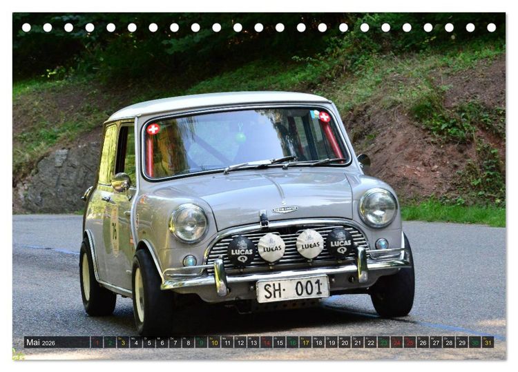 Produktbild: OLDTIMER BERGRENNEN - Kleine Flitzer (Tischkalender 2026 DIN A5 quer), CALVENDO Monatskalender