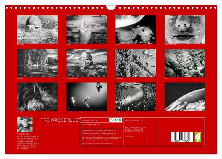Produktbild: FREIWASSERLUST (Wandkalender 2026 DIN A3 quer), CALVENDO Monatskalender