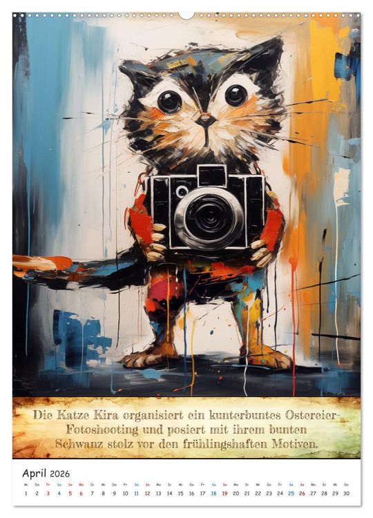 Produktbild: Tierische Paparazzi (hochwertiger Premium Wandkalender 2026 DIN A2 hoch), Kunstdruck in Hochglanz