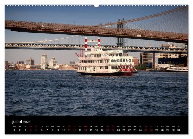 Produktbild: Balade New-Yorkaise, Manhattan (Calendrier mural 2026 DIN A2 vertical) calendrier de bureau