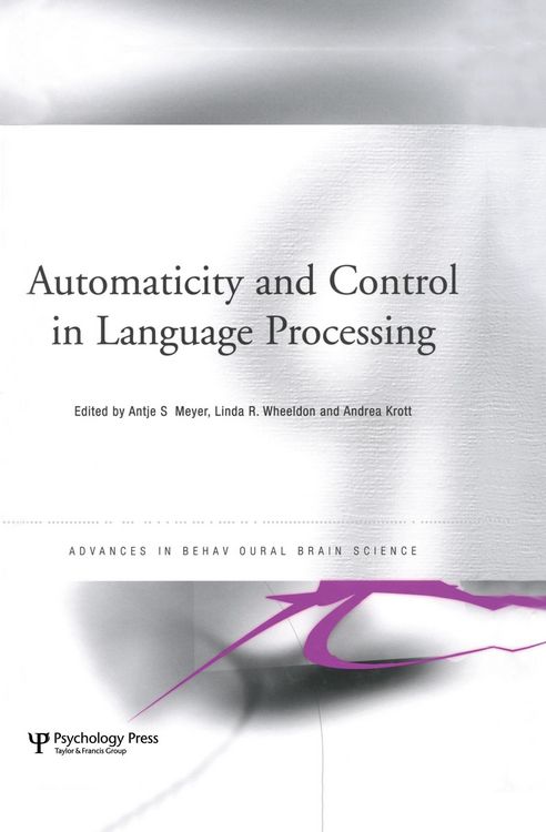 Produktbild: Automaticity and Control in Language Processing