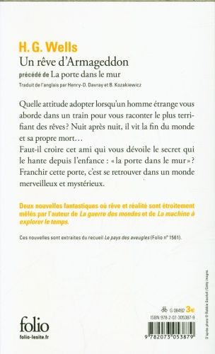 Produktbild: Un r&ecirc;ve d'Armageddon. Suivi de La porte dans le mur