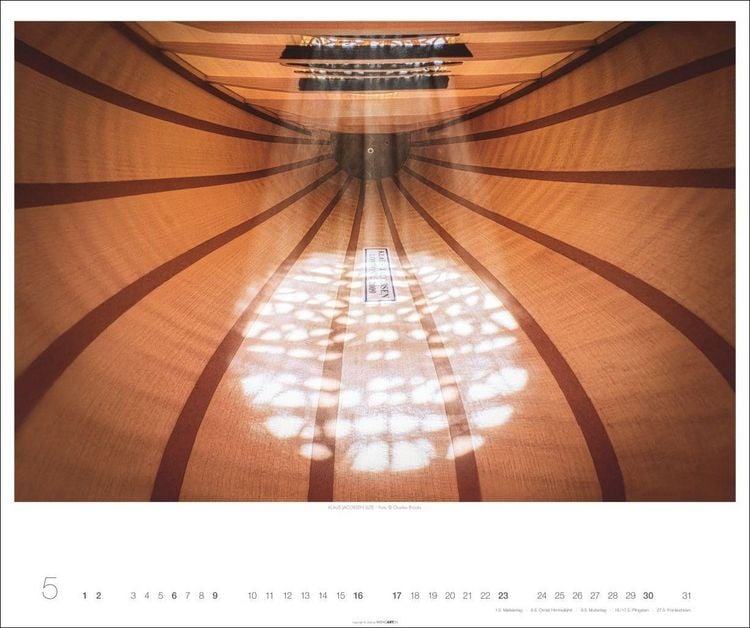Produktbild: Architecture in Music Kalender 2027 - Musikinstrumente von innen