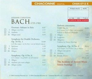 Produktbild: Standage, S: Adriano In Siria/Sinfonien/+