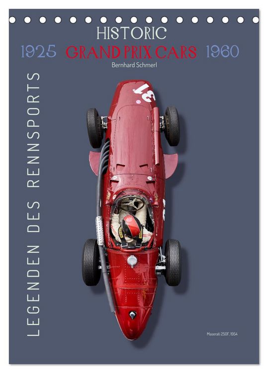 Produktbild: Legenden des Rennsports, Historic Grand Prix Cars 1925-1960 (Tischkalender 2026 DIN A5 hoch), CALVENDO Monatskalender