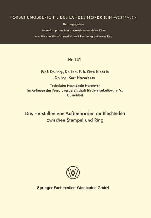 Produktbild: Das Herstellen von Au&szlig;enborden an Blechteilen zwischen Stempel und Ring