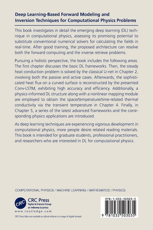 Produktbild: Deep Learning-Based Forward Modeling and Inversion Techniques for Computational Physics Problems