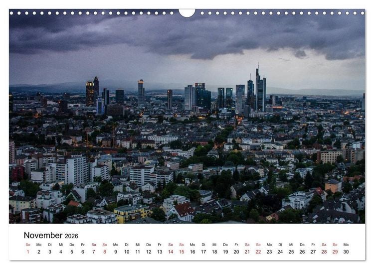 Produktbild: Frankfurt am Main bei Tag und Nacht (Wandkalender 2026 DIN A3 quer), CALVENDO Monatskalender