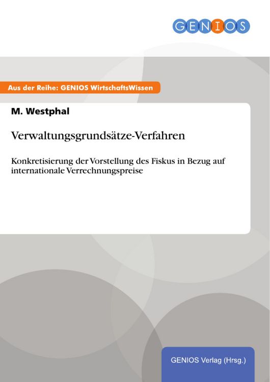 Produktbild: Verwaltungsgrunds&auml;tze-Verfahren