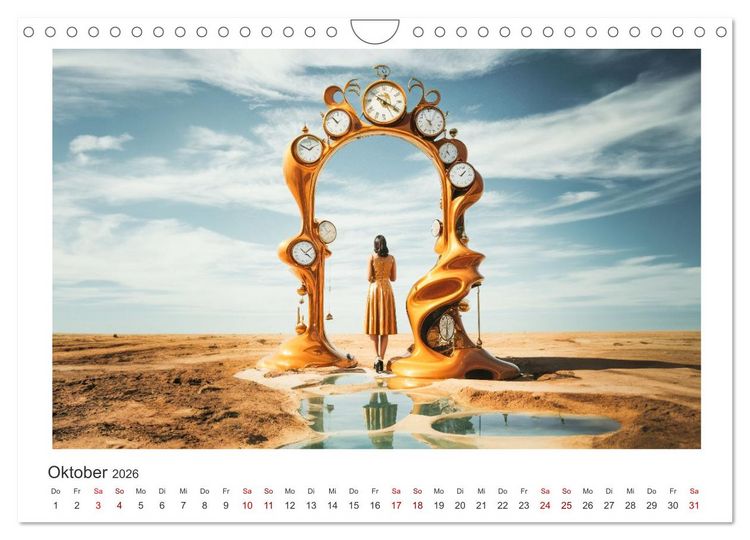 Produktbild: Zeit ist abstrakt (Wandkalender 2026 DIN A4 quer), CALVENDO Monatskalender