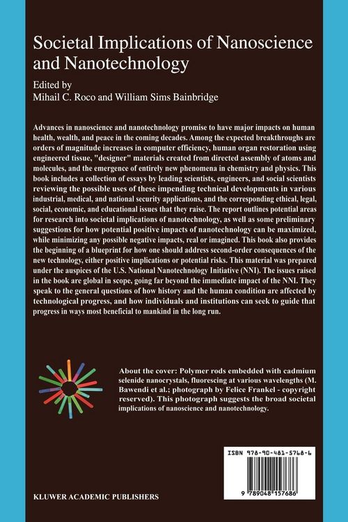 Produktbild: Societal Implications of Nanoscience and Nanotechnology