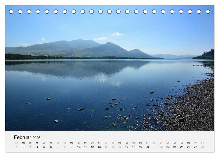 Produktbild: Sommer im Lake District (Tischkalender 2026 DIN A5 quer), CALVENDO Monatskalender