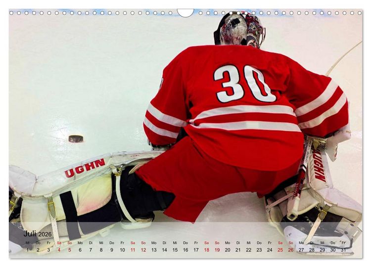 Produktbild: Eishockey - Kampf um den Puck (Wandkalender 2026 DIN A3 quer), CALVENDO Monatskalender