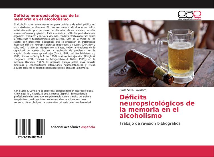 Produktbild: D&eacute;ficits neuropsicol&oacute;gicos de la memoria en el alcoholismo
