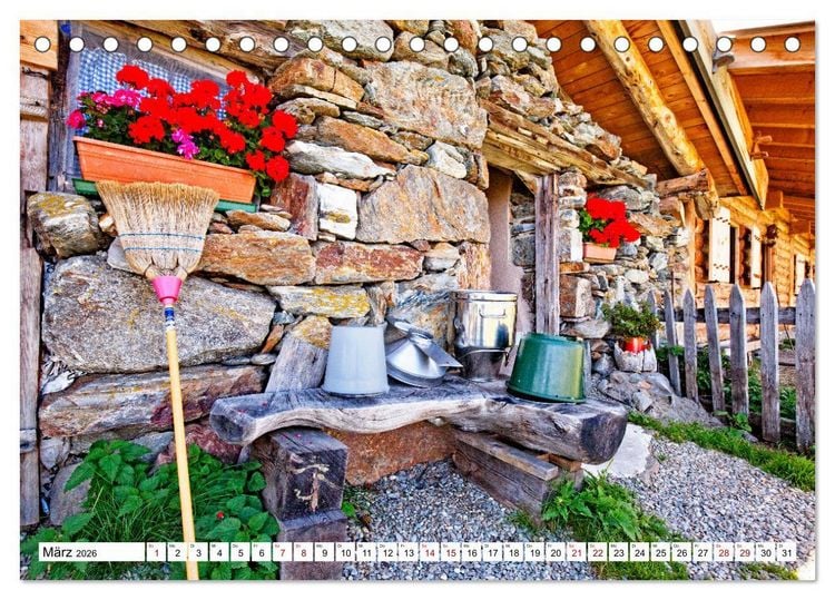 Produktbild: Almen im S&uuml;dtiroler Ultental (Tischkalender 2026 DIN A5 quer), CALVENDO Monatskalender
