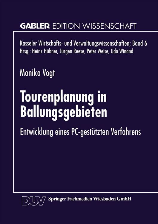 Produktbild: Tourenplanung in Ballungsgebieten