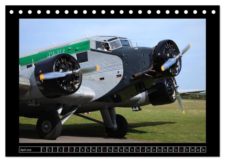 Produktbild: JU-AIR Ju-52 (Tischkalender 2026 DIN A5 quer), CALVENDO Monatskalender