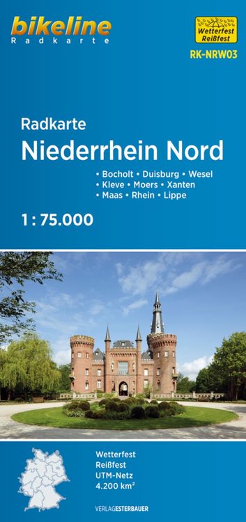 Produktbild: Radkarte Niederrhein Nord (RK-NRW03)