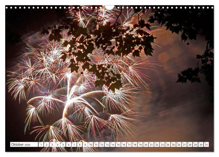 Produktbild: Feuerwerk - Kunstwerke am Himmel (Wandkalender 2026 DIN A3 quer), CALVENDO Monatskalender