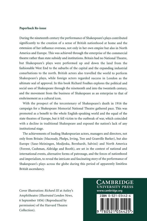 Produktbild: Performing Shakespeare in the Age of Empire