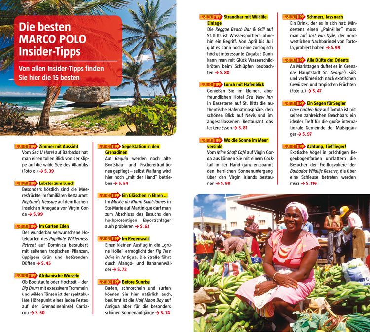 Produktbild: MARCO POLO Reisef&uuml;hrer Karibik, Kleine Antillen - Barbados, Windward Islands