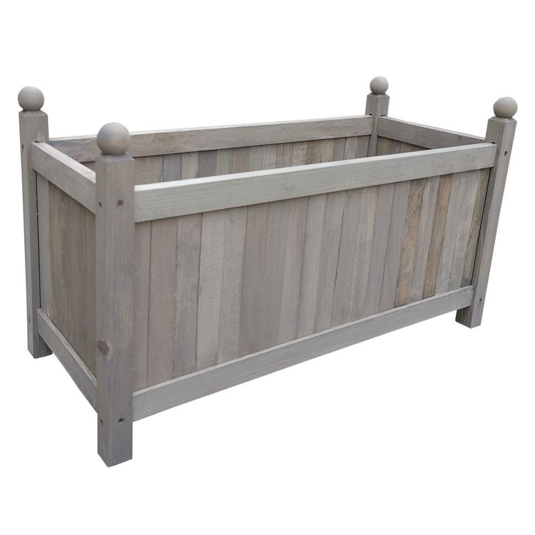 Produktbild: HTI-Living Pflanztrog Pflanzk&uuml;bel Heidi 2 Large Grau Pflanztrog Pflanzk&uuml;bel Heidi 2 Large Grau