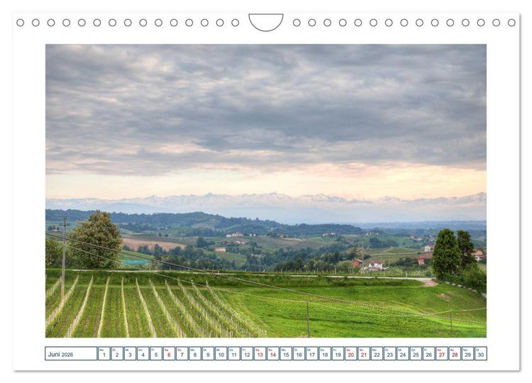 Produktbild: Piemont - am Fu&szlig; der Berge (Wandkalender 2026 DIN A4 quer), CALVENDO Monatskalender