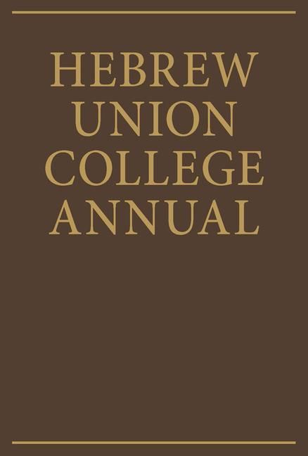 Produktbild: Hebrew Union College Annual Volume 56