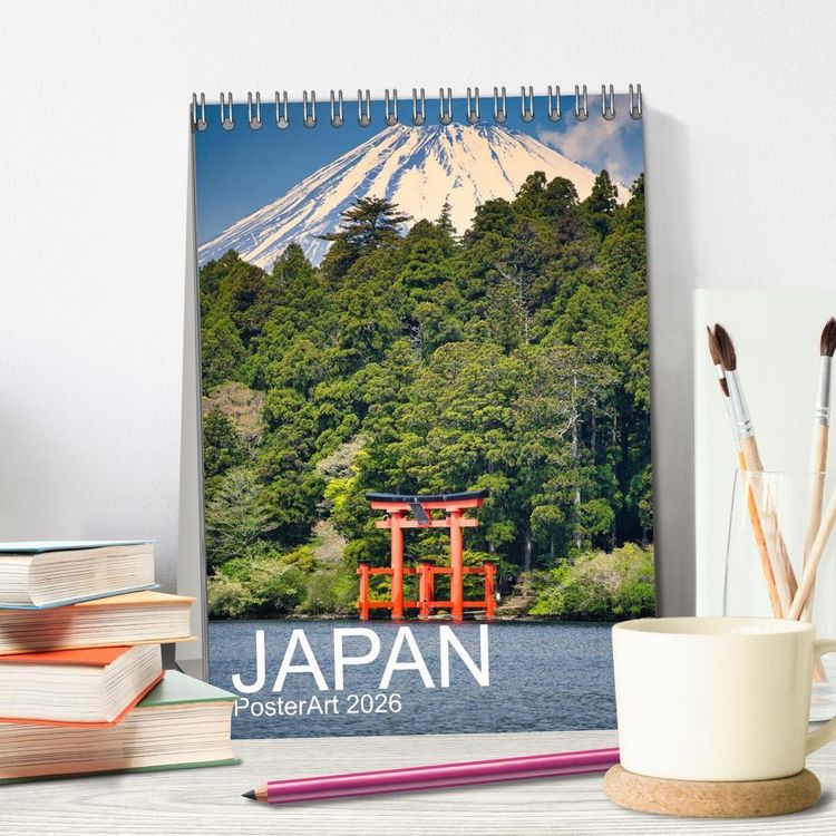 Produktbild: Japan PosterArt 2024 (Tischkalender 2026 DIN A5 hoch), CALVENDO Monatskalender