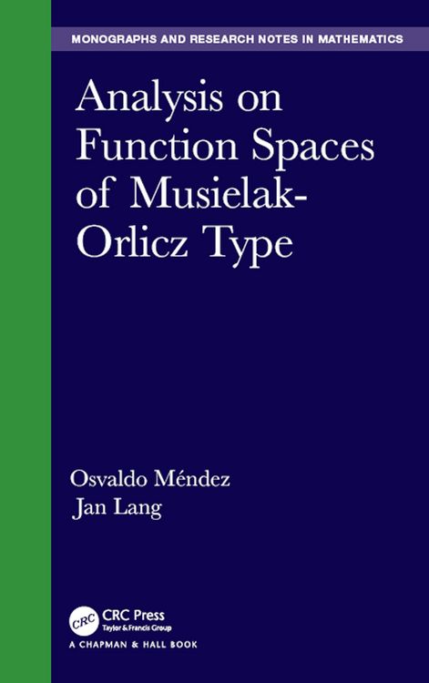 Produktbild: Analysis on Function Spaces of Musielak-Orlicz Type