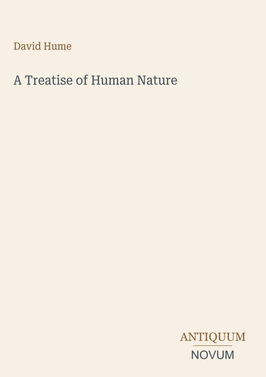 Produktbild: A Treatise of Human Nature