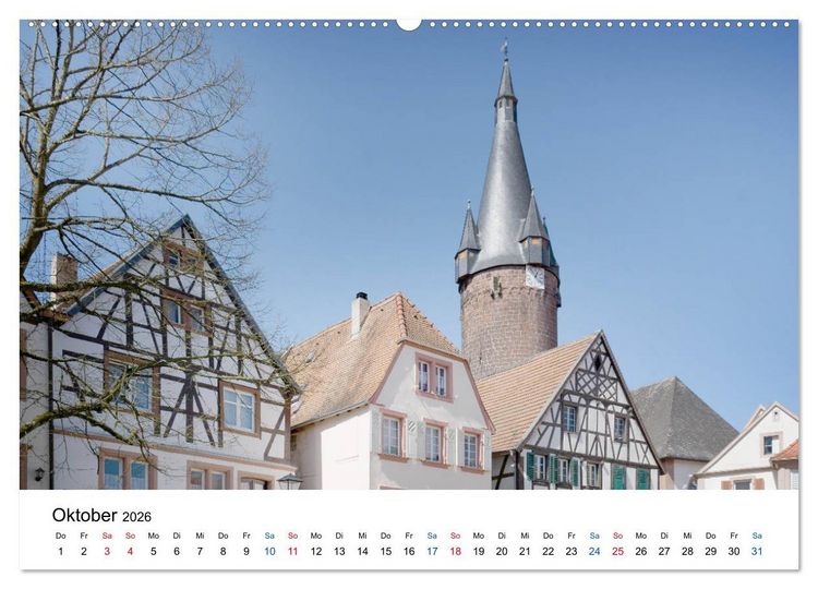 Produktbild: Ottweiler - Barockperle im Saarland (hochwertiger Premium Wandkalender 2026 DIN A2 quer), Kunstdruck in Hochglanz