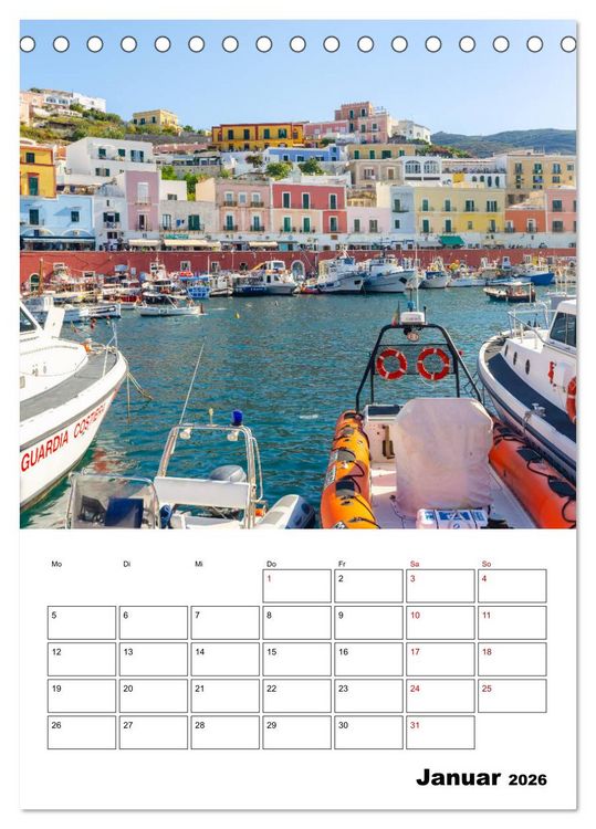 Produktbild: Insel Ponza - Italien (Tischkalender 2026 DIN A5 hoch), CALVENDO Monatskalender