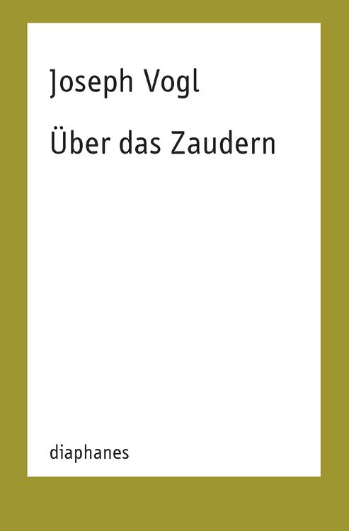 Produktbild: Über das Zaudern