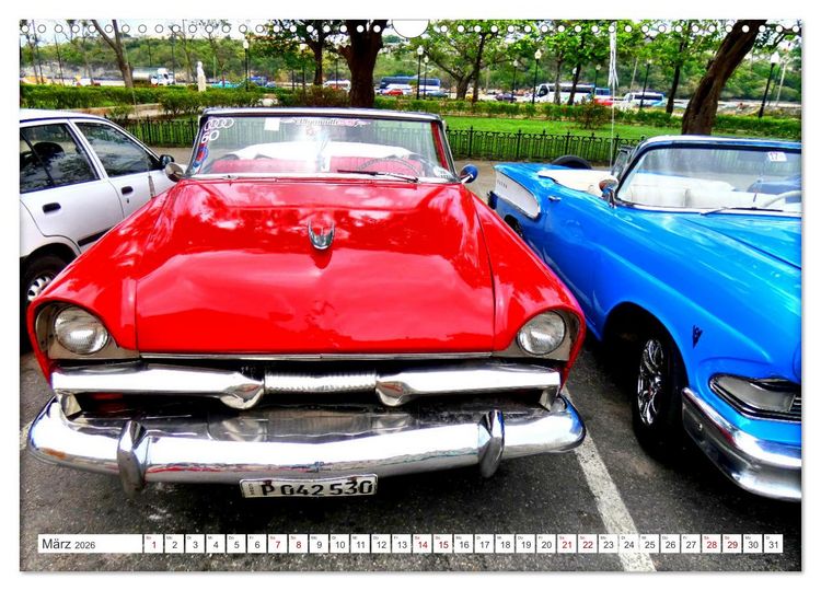 Produktbild: PLYMOUTH '55 (Wandkalender 2026 DIN A3 quer), CALVENDO Monatskalender