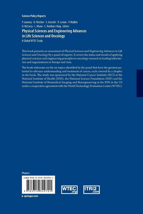 Produktbild: Physical Sciences and Engineering Advances in Life Sciences and Oncology