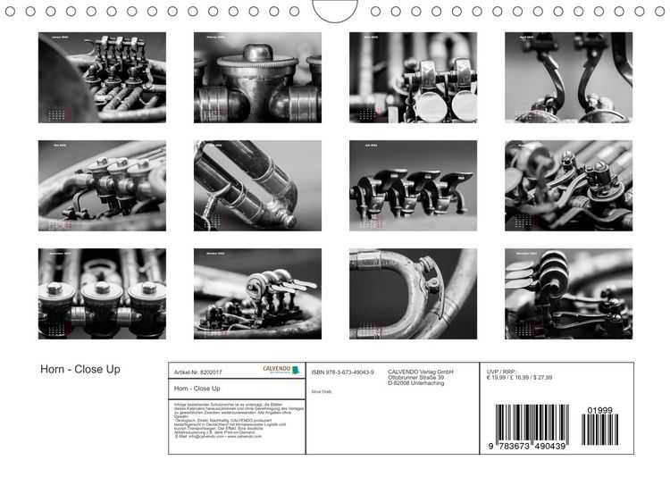 Produktbild: Horn - Close Up (Wandkalender 2022 DIN A4 quer)