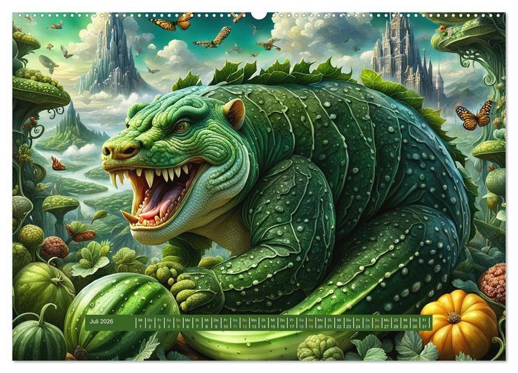 Produktbild: Verborgene Welten: Arkanum der mystischen Tierwesen (Wandkalender 2026 DIN A2 quer), CALVENDO Monatskalender