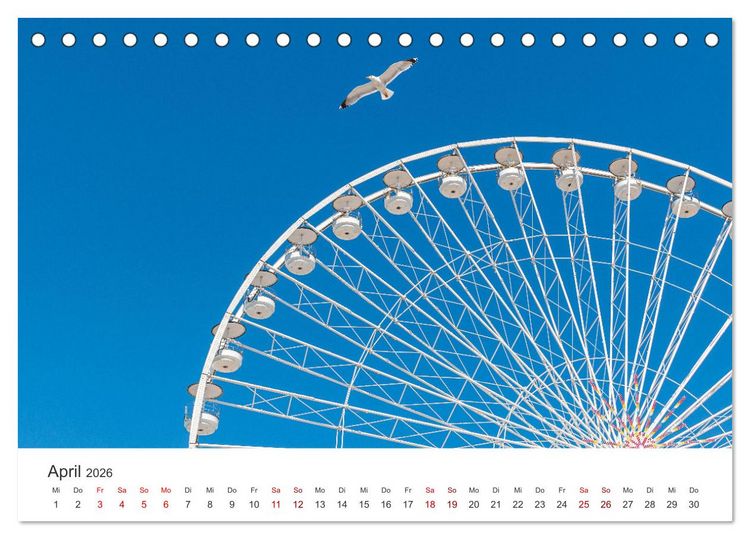 Produktbild: Riesenr&auml;der - Ein Spa&szlig; f&uuml;r jung und alt. (Tischkalender 2026 DIN A5 quer), CALVENDO Monatskalender