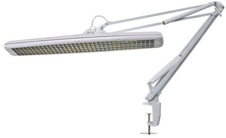 Produktbild: Velleman VTLAMP6 VTLAMP6 Schreibtischleuchte Leuchtstofflampe T5 42W Grau