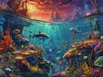 Produktbild: CALVENDO Puzzle Zwischen den Welten | 1000 Teile Lege-Gr&ouml;&szlig;e 64x48cm Foto-Puzzle f&uuml;r gl&uuml;ckliche Stunden