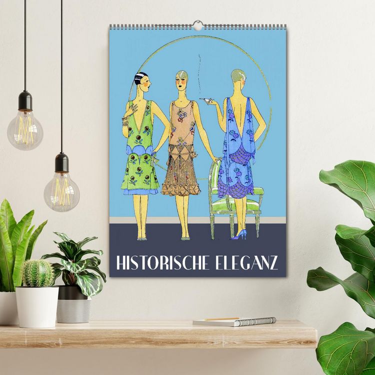 Produktbild: Historische Eleganz (Wandkalender 2026 DIN A2 hoch), CALVENDO Monatskalender