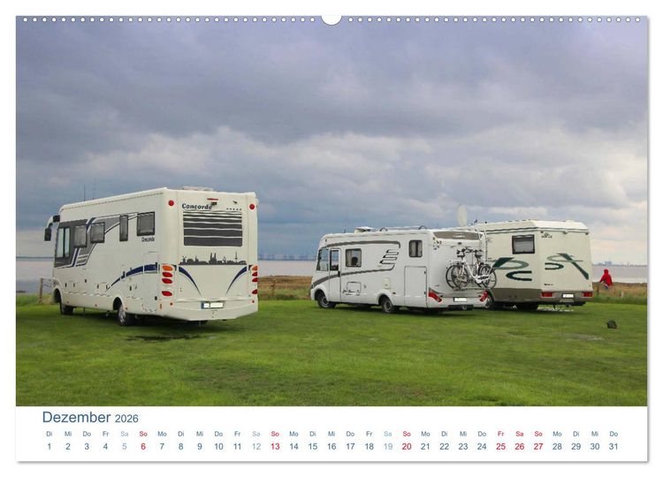 Produktbild: Freiheit auf Reisen 2026. Impressionen vom Camping und Zelten (hochwertiger Premium Wandkalender 2026 DIN A2 quer), Kunstdruck in Hochglanz