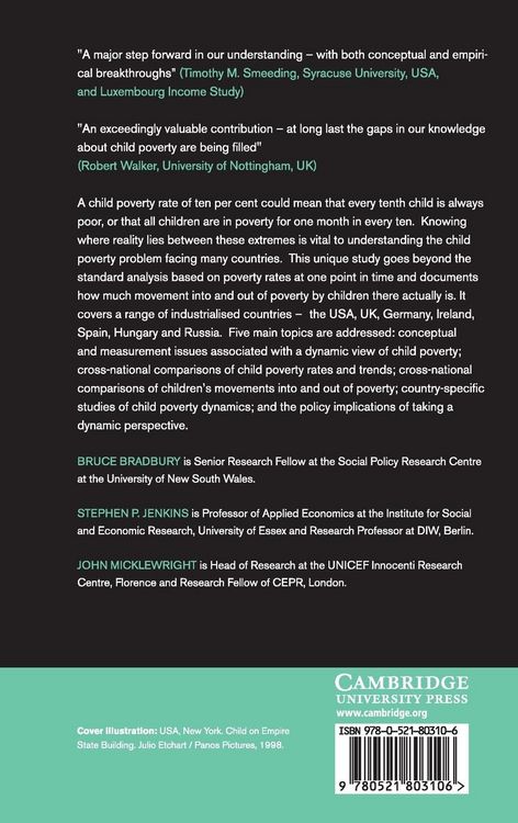 Produktbild: The Dynamics of Child Poverty in Industrialised Countries